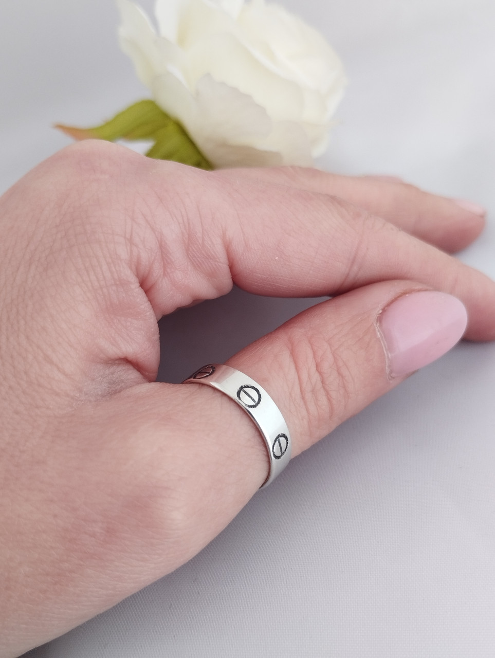 Кільце срібне 925 проби обручки - Зображення 2