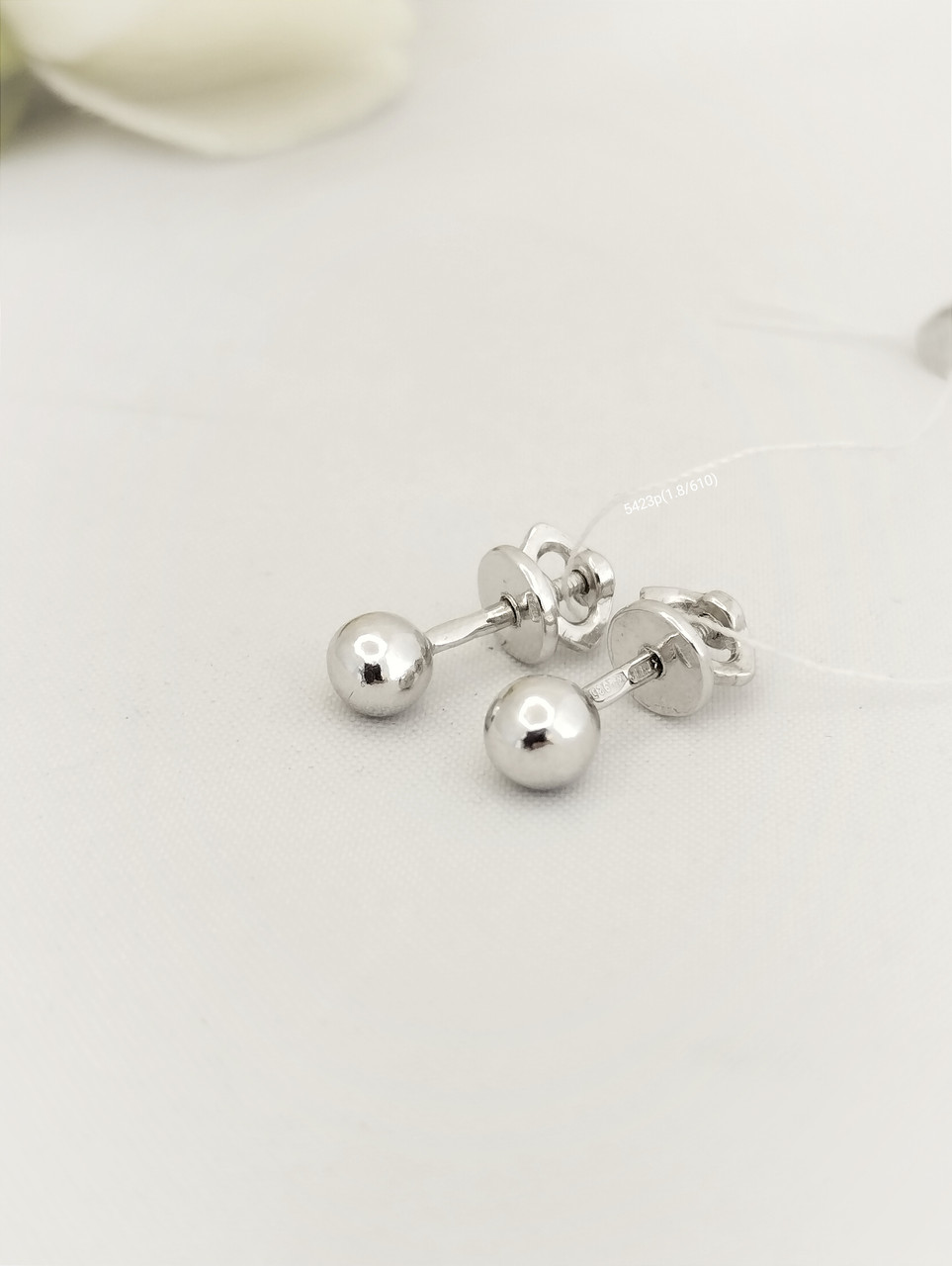 Срібні сережки гвоздики ID-Gold