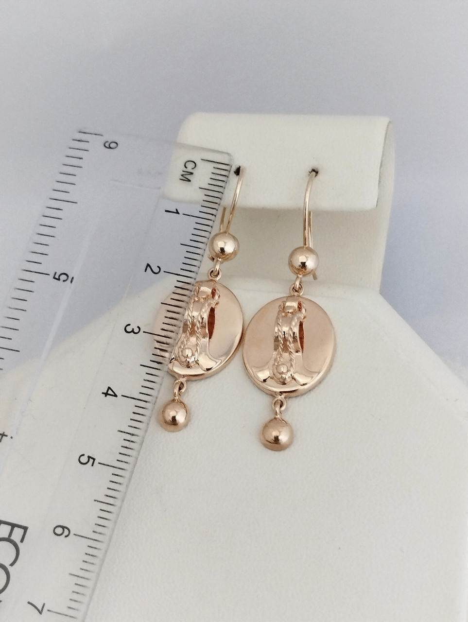 Золоті сережки 585 проби самовари від компаніі ukr-gold - Зображення 5