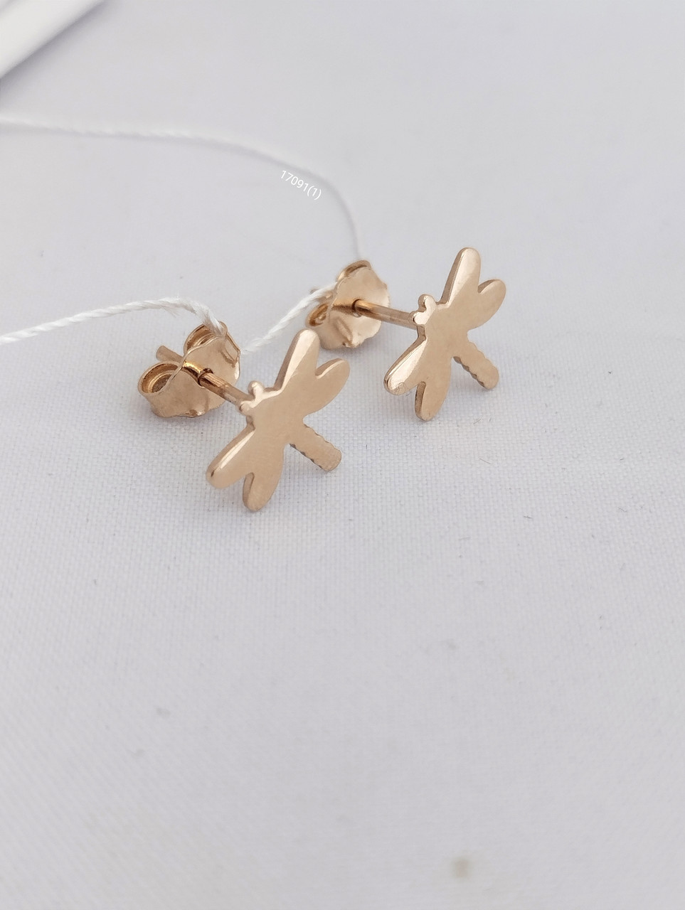 Золоті сережки пусети