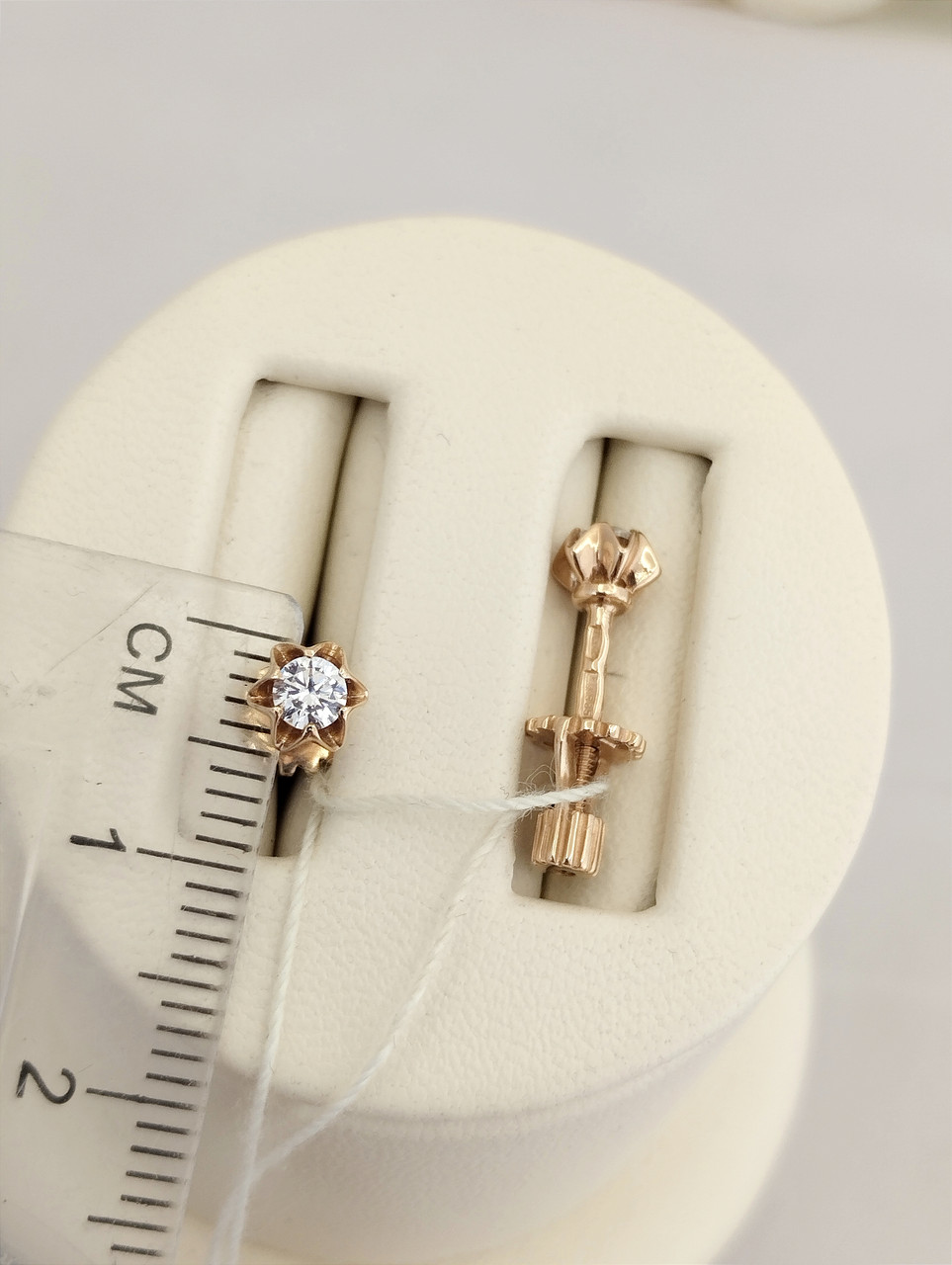 Золоті сережки пусети Ukr-Gold - Зображення 2