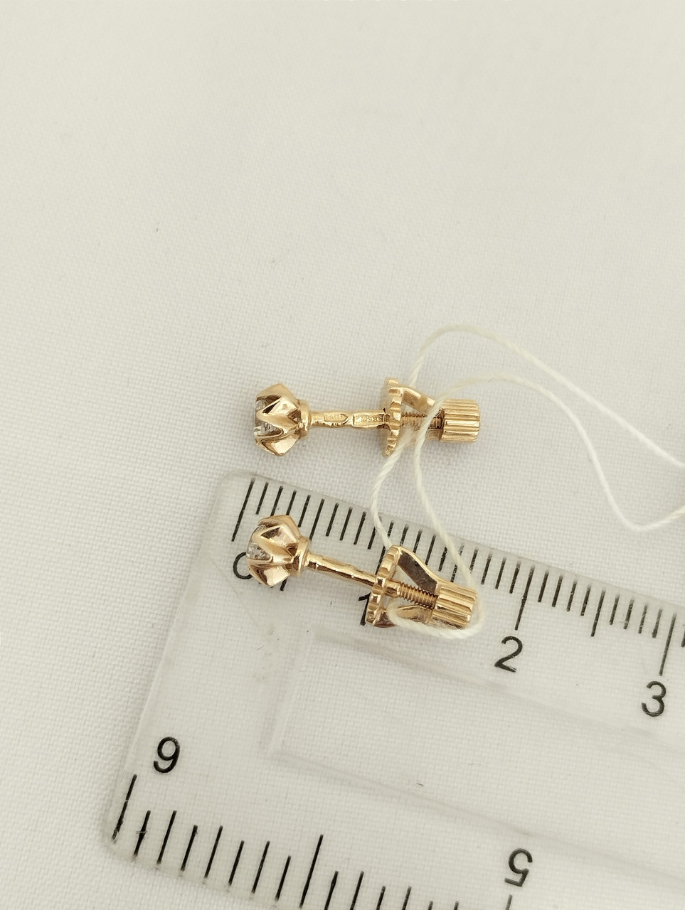 Золоті сережки пусети Ukr-Gold - Зображення 4