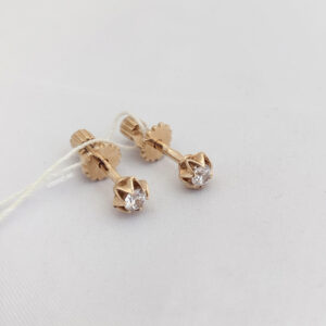 Золоті сережки пусети Ukr-Gold