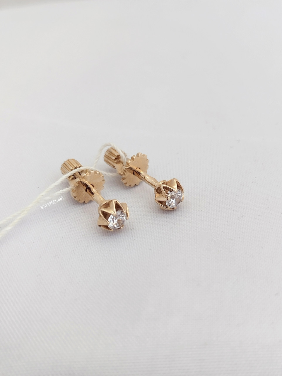 Золоті сережки пусети Ukr-Gold