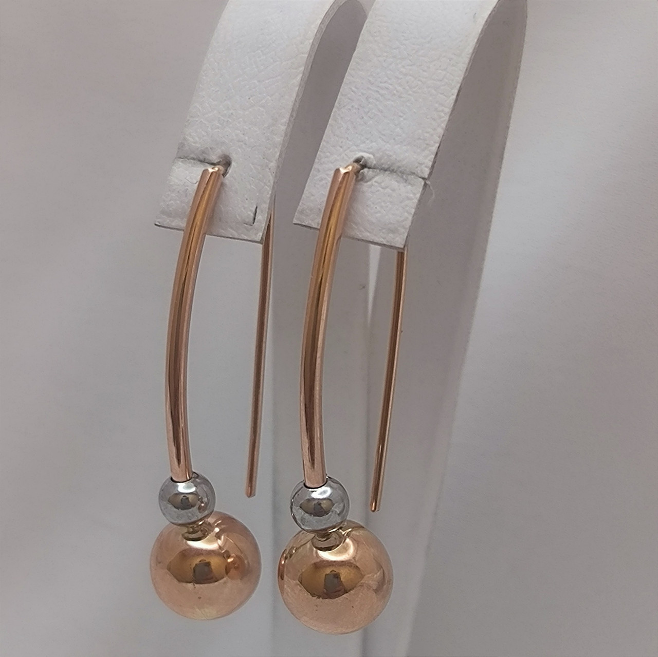 Золоті сережки 585 проби Ukr-gold.com - Зображення 2