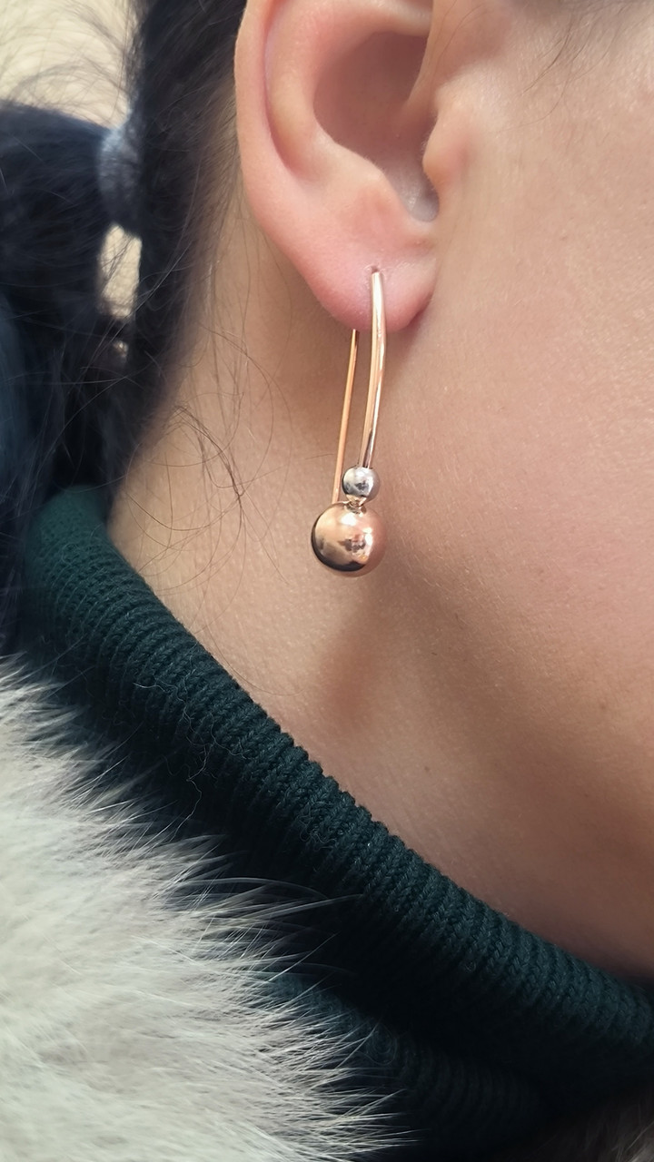 Золоті сережки 585 проби Ukr-gold.com - Зображення 4