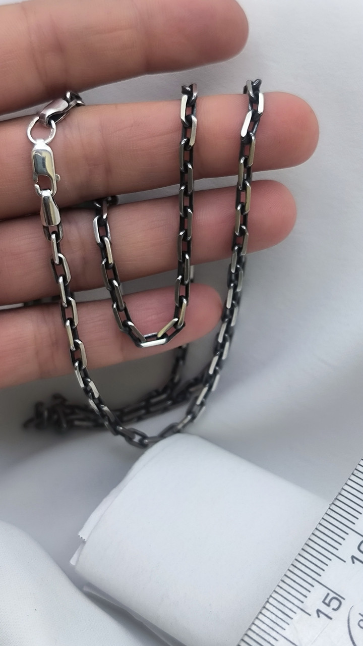 Срібний ланцюг якір, серебряная цепь якорь - Зображення 5