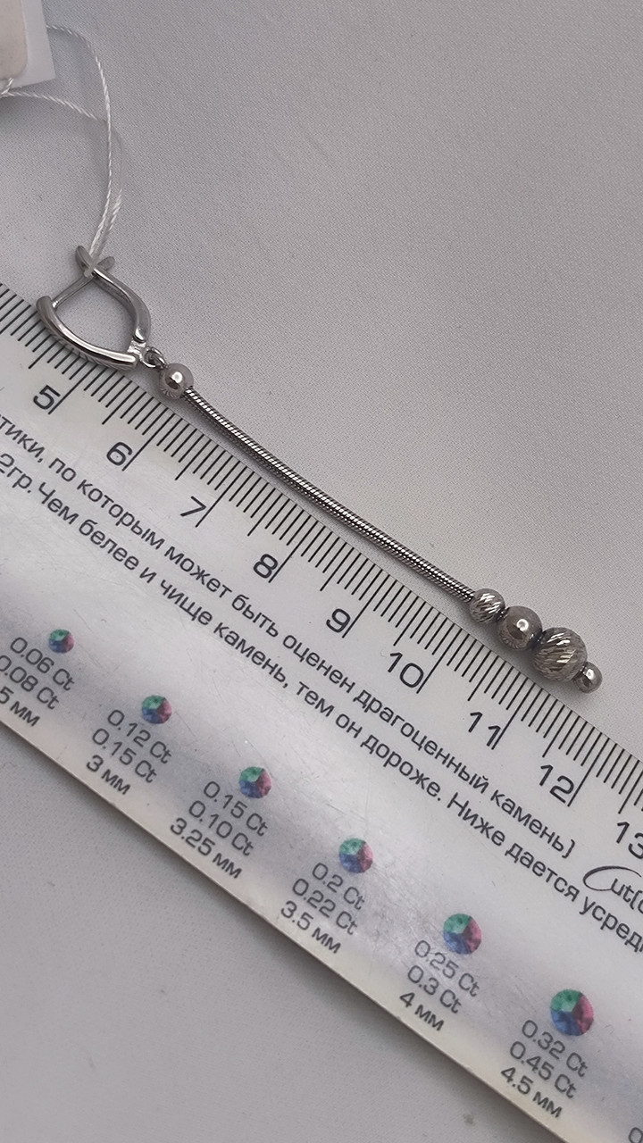 Срібні сережки 925 проби Ukr-gold.com - Зображення 2