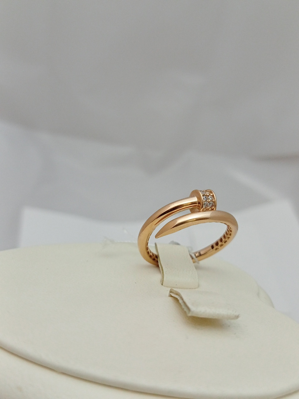 Золоте каблучка Uкг-Gold гвіздок - Зображення 2