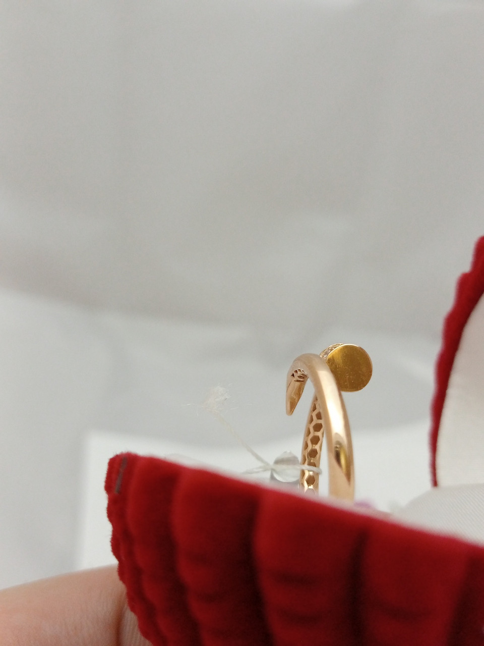 Золоте каблучка Uкг-Gold гвіздок - Зображення 5