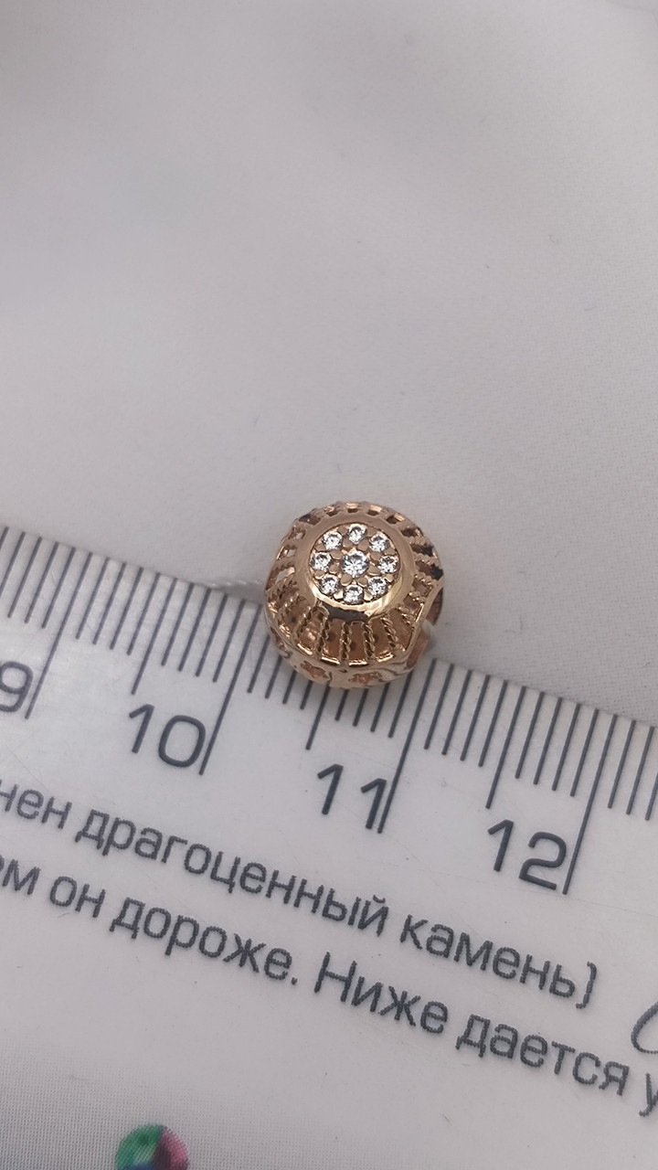 Золотий кулон у червоному золоті 585 проби Ukr-gold.com - Зображення 2