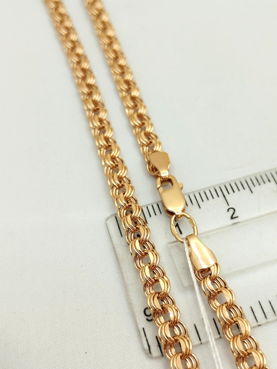 Золотий ланцюжок в червоному золоті 585 проби - Зображення 3