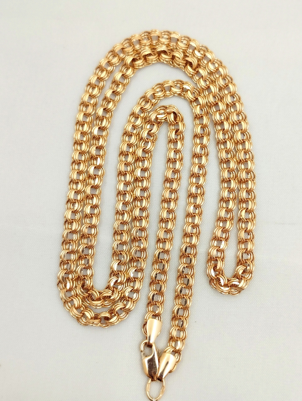 Золотий ланцюжок в червоному золоті 585 проби - Зображення 4