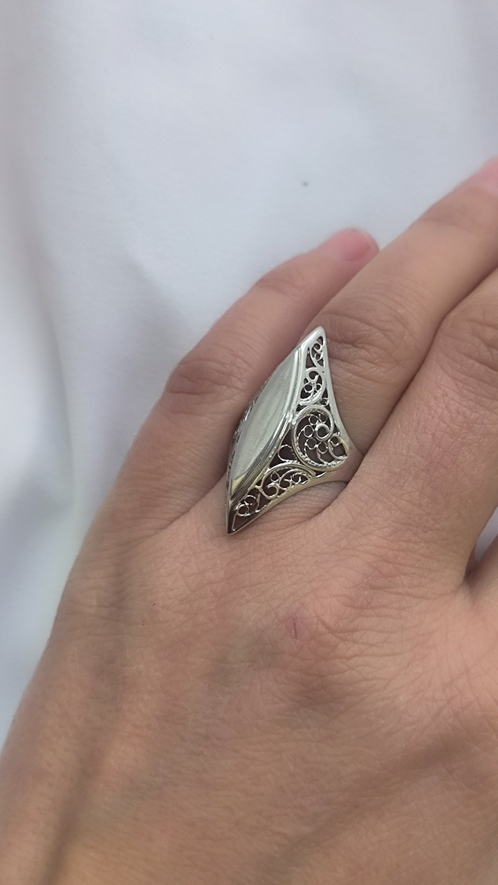 Срібне кільце 925 проби - Зображення 4