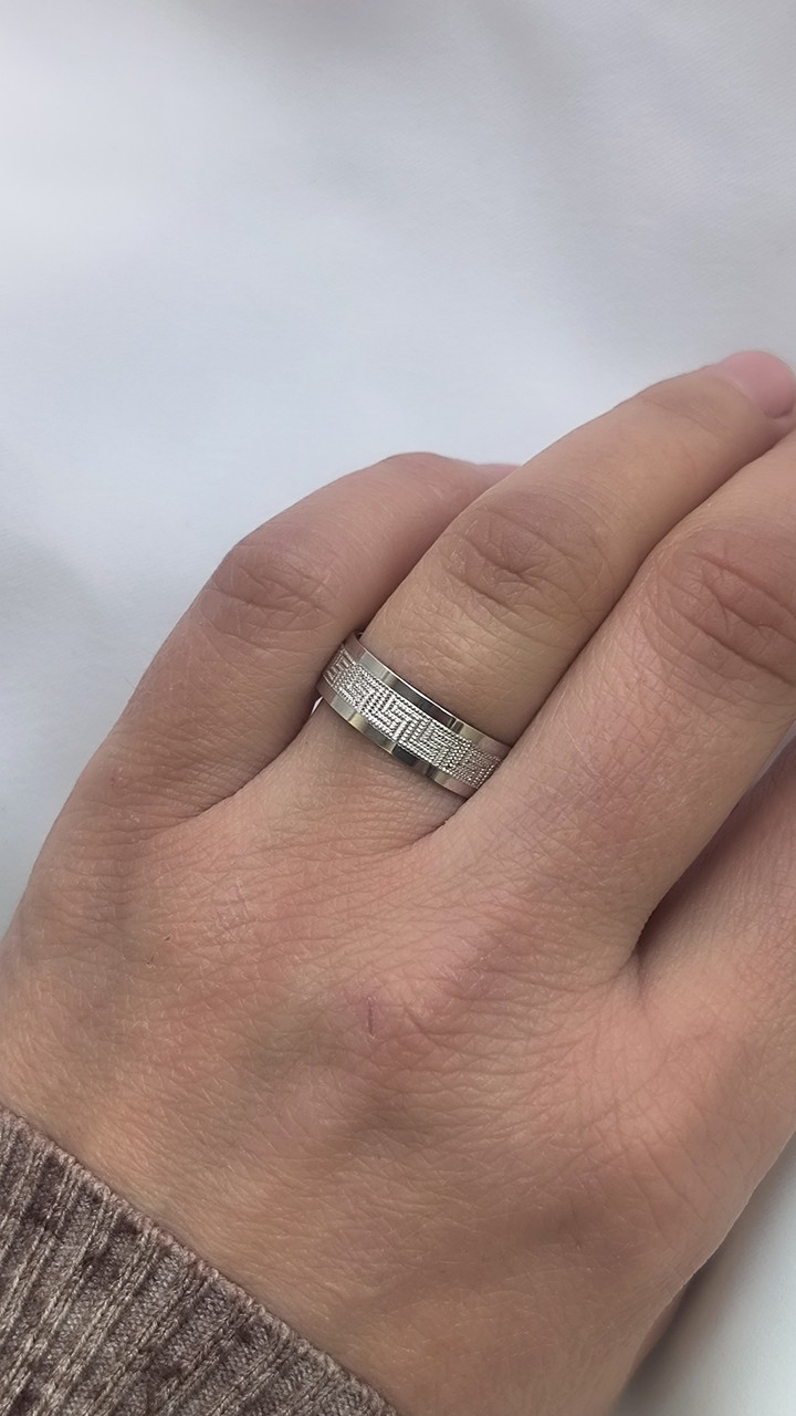 Срібне обручне кільце 925 проби Ukr-gold.com - Зображення 2