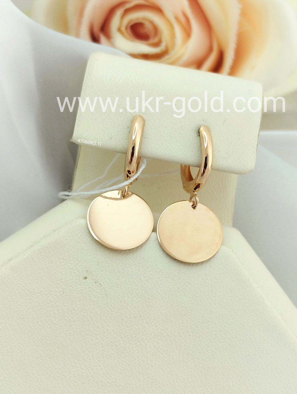 Золоті сережки монети Ukr-Gold - Зображення 2