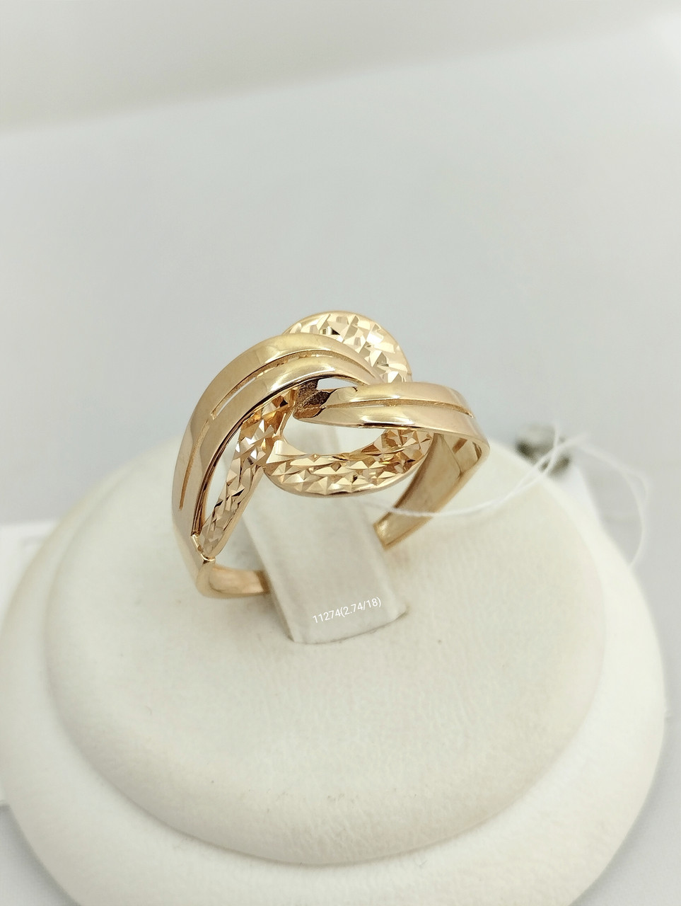 Золоте кільце без вставок Ukr-Gold