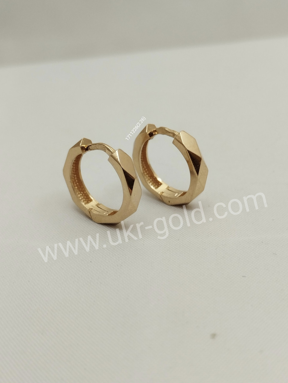 Золоті сережки кільцяtrac-Gold