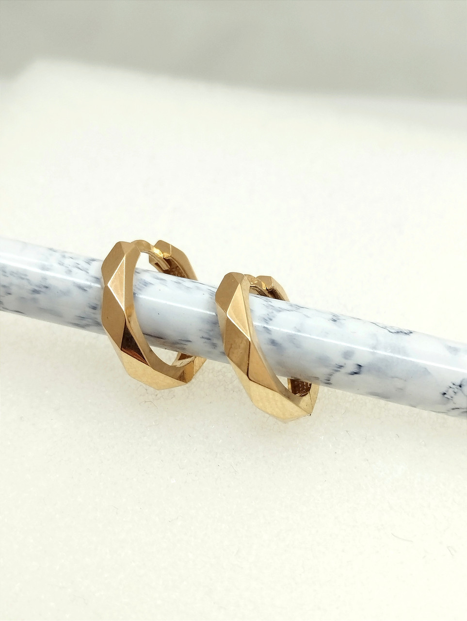 Золоті сережки кільцяtrac-Gold - Зображення 3