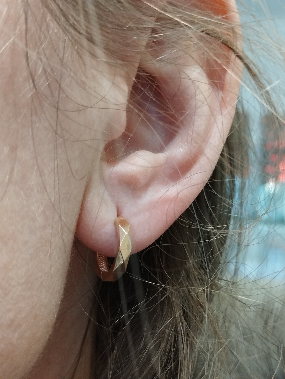 Золоті сережки кільцяtrac-Gold - Зображення 4