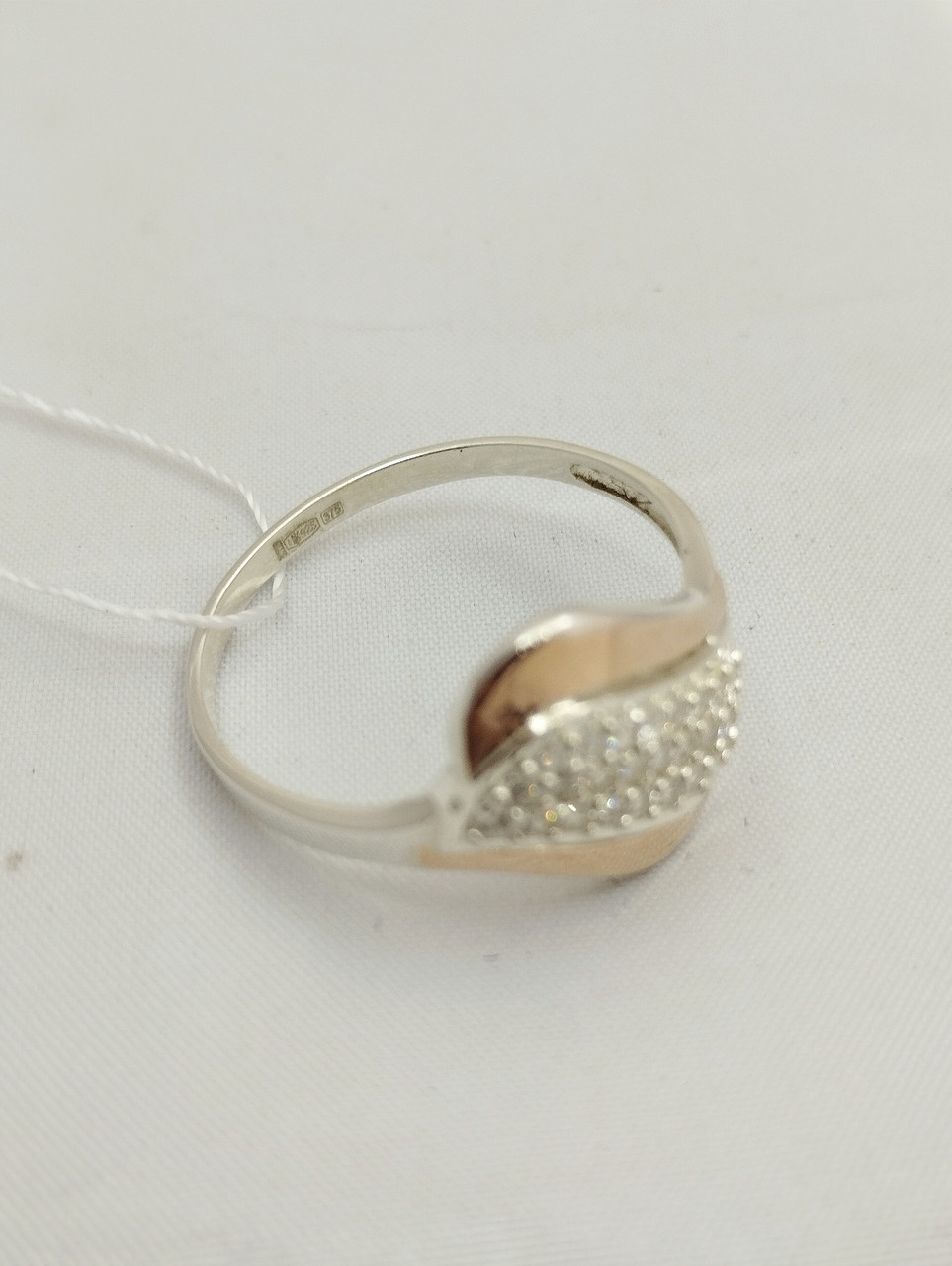 Срібне кільце із золотими пластинами Ukr-Gold - Зображення 3