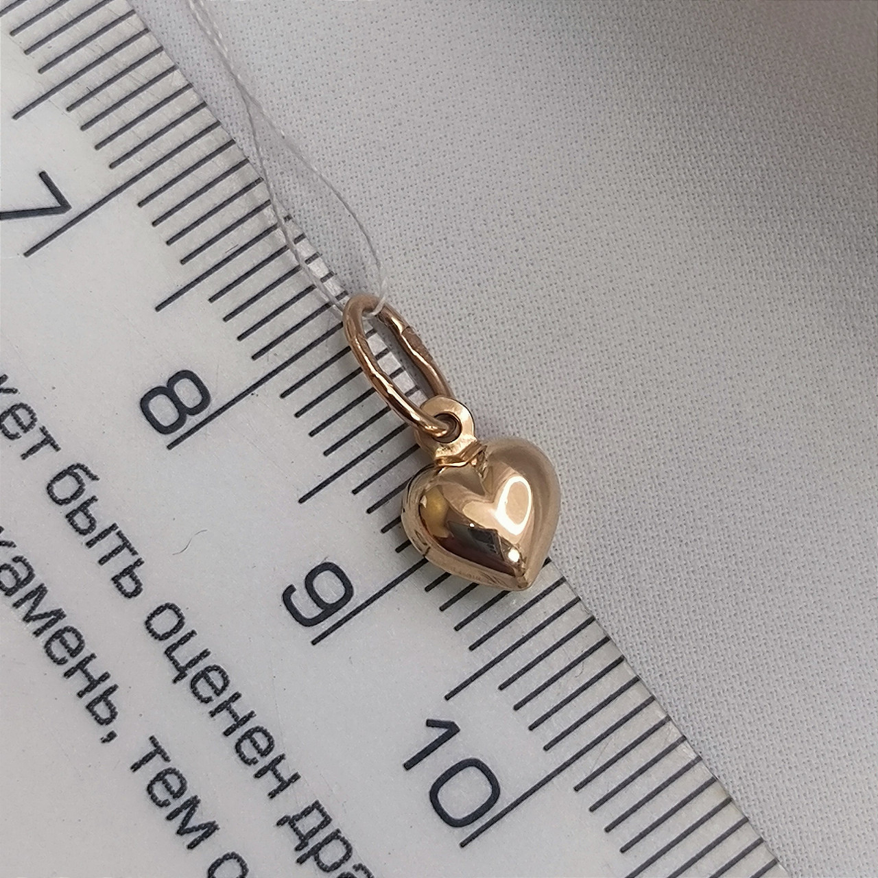 Золотий підвіс серце - Зображення 4