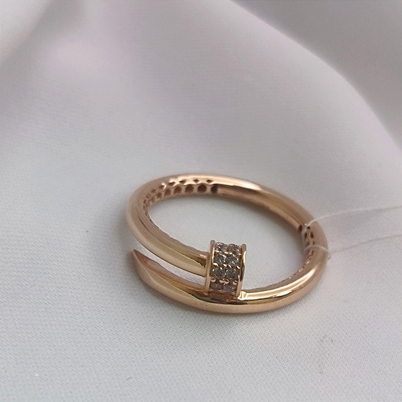 Золоте каблучка Uкг-Gold гвіздок - Зображення 8