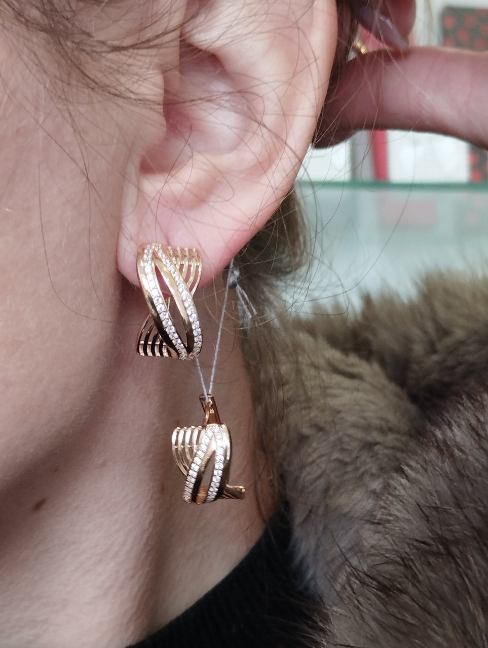 Золоті сережки Ukr-Gold - Зображення 4