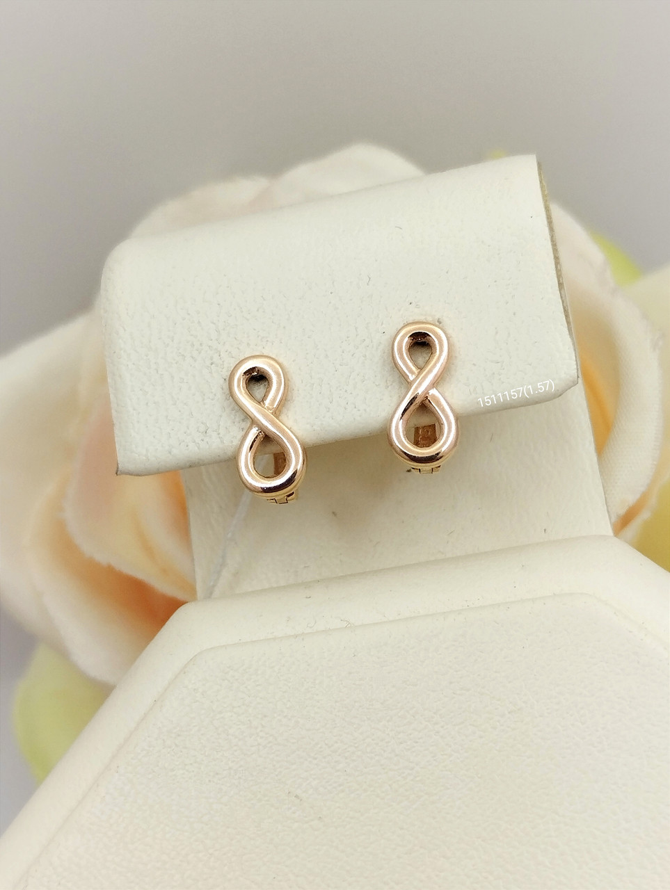 Золоті сережки нескінченність Ukr-Gold