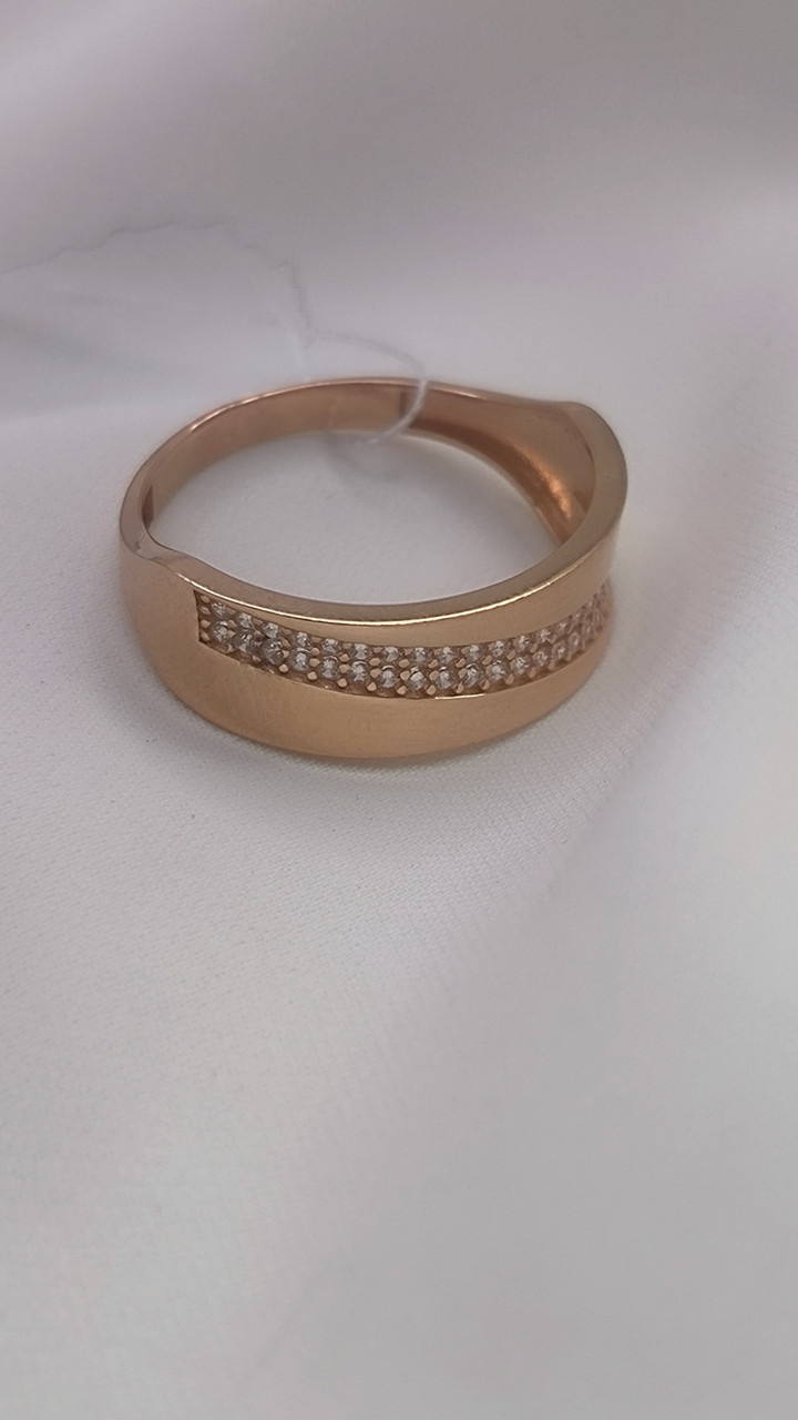 Жіноче золоте кільце 585 проби Ukr-gold.com - Зображення 4