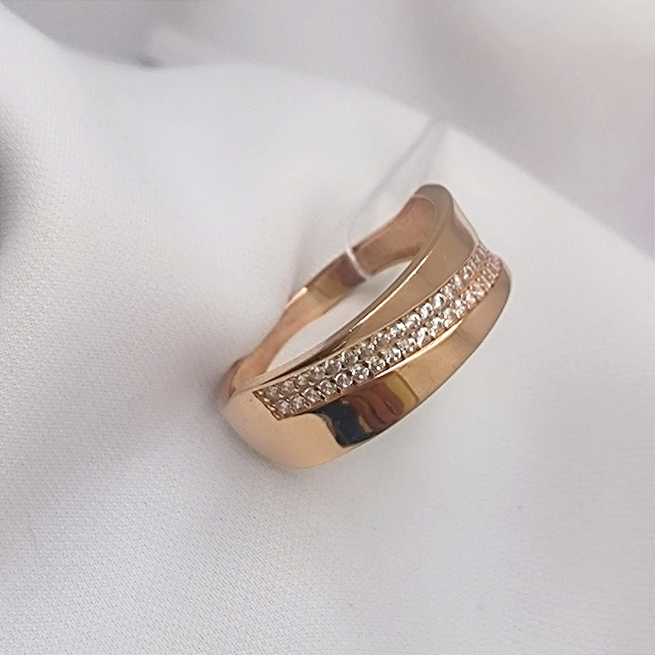 Жіноче золоте кільце 585 проби Ukr-gold.com - Зображення 3