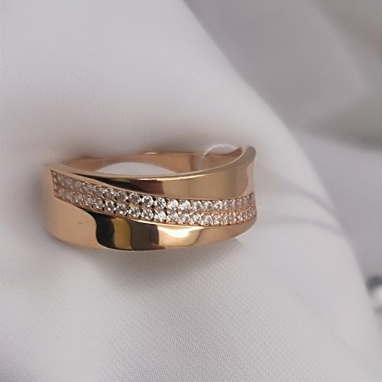 Жіноче золоте кільце 585 проби Ukr-gold.com - Зображення 2