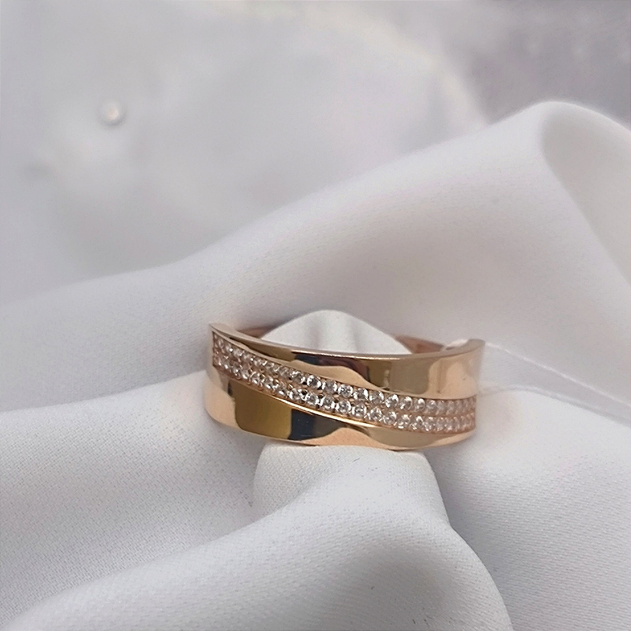 Жіноче золоте кільце 585 проби Ukr-gold.com