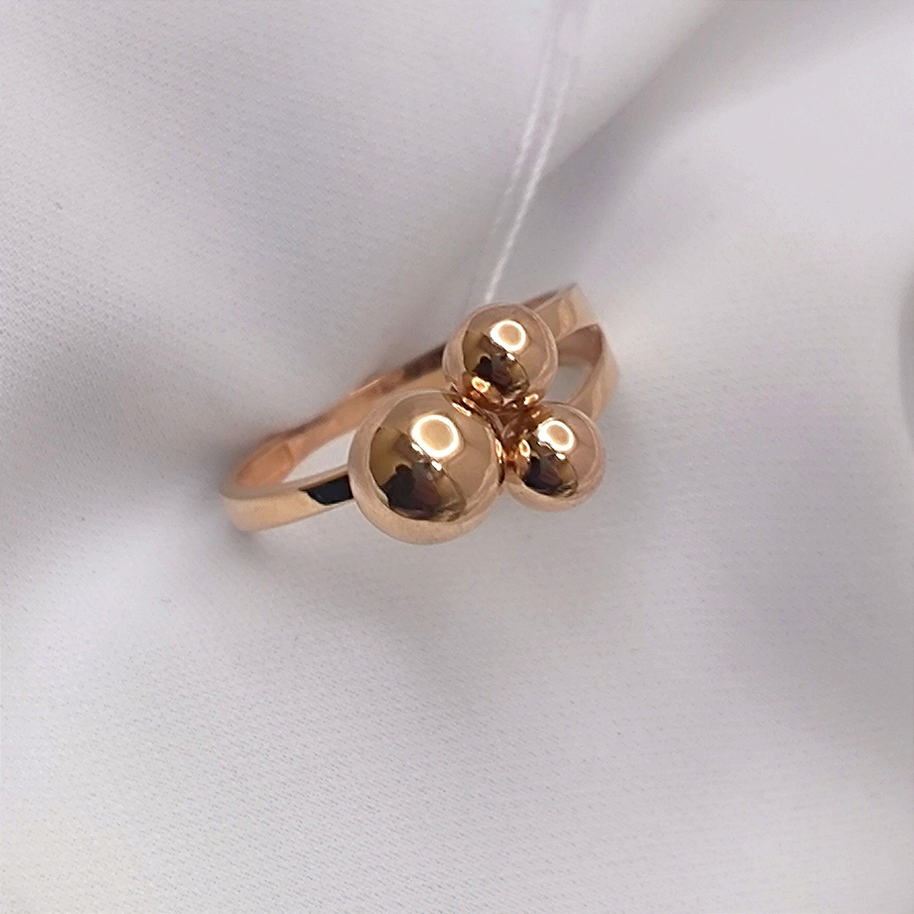 Золоте кільце з кульками 585 проби Ukr-gold.com - Зображення 4