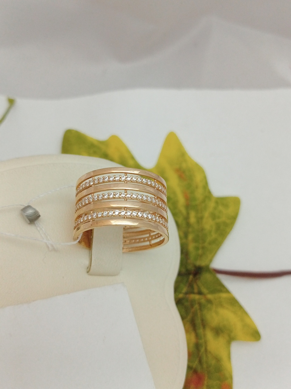 Золоте кільце широке 10 мм арт. 812497 від компанії Ukr-Gold