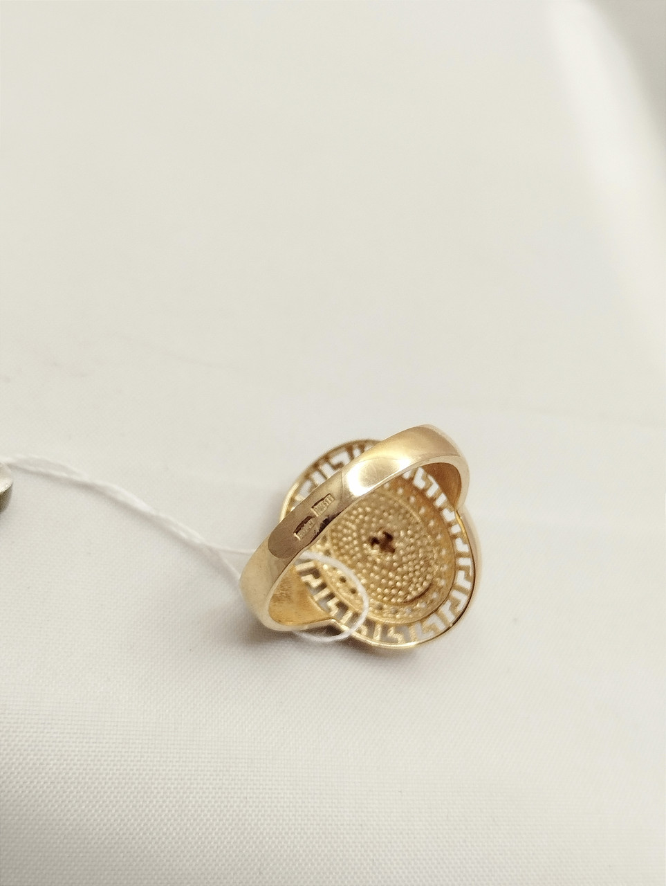 Золоте кільце з цирконієм та емаллю Ukr-Gold - Зображення 5