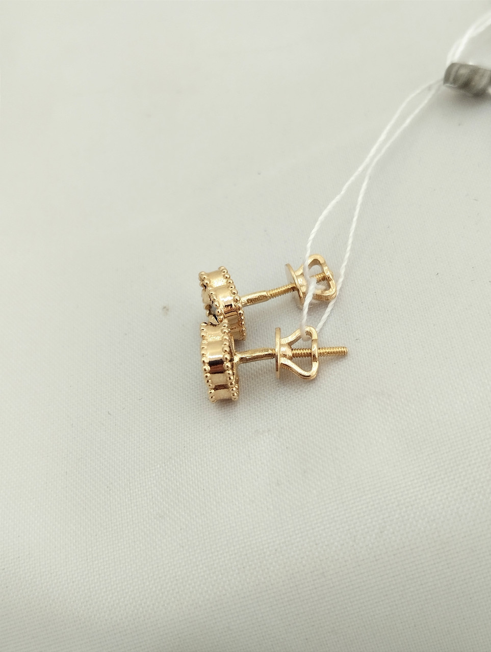 Золоті сережки пусети з оніксом Ukr-Gold - Зображення 5