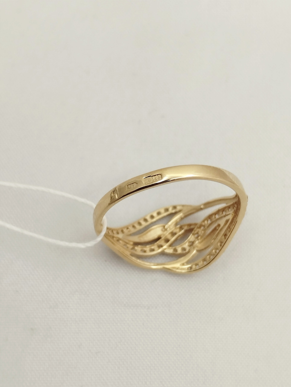 Золоте кільце з камінням арт. к972 від кампанії Ukr-gold. - Зображення 4