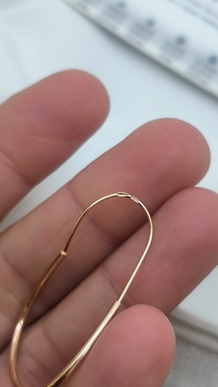 Золоті сережки 585 проби Ukr-gold.com - Зображення 3