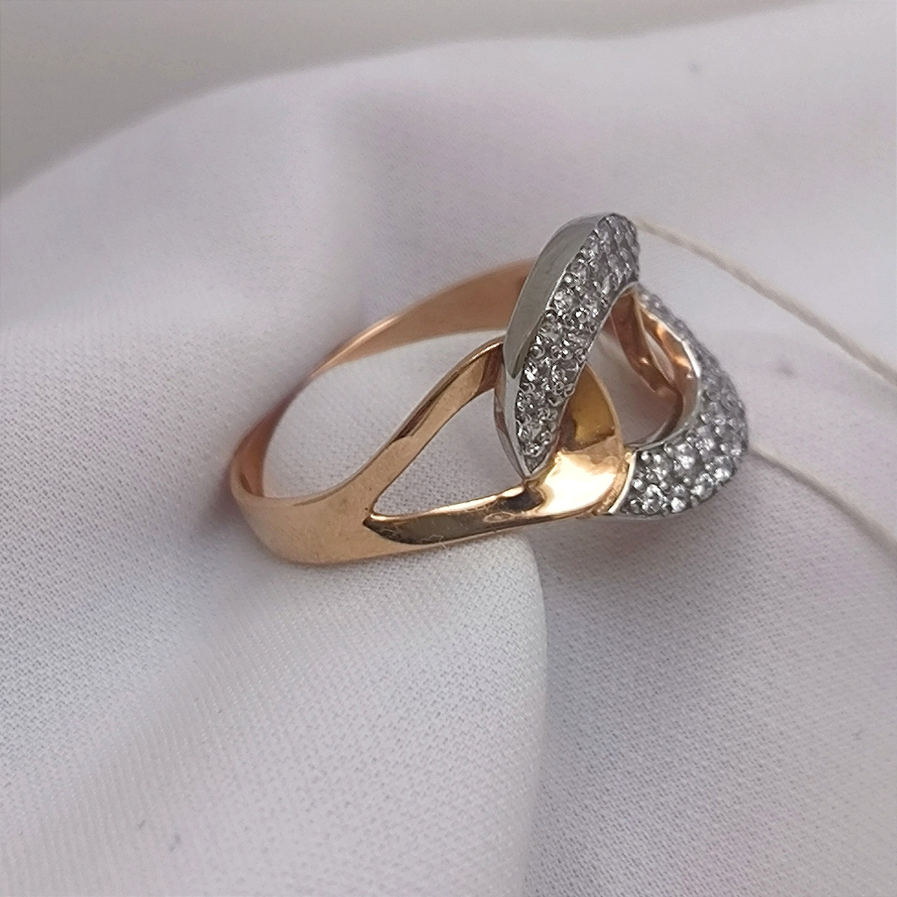 Жіноче золотое кольцо 585 проби. - Зображення 5