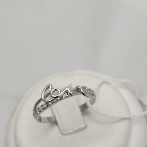 Срібне кільце love Ukr-gold