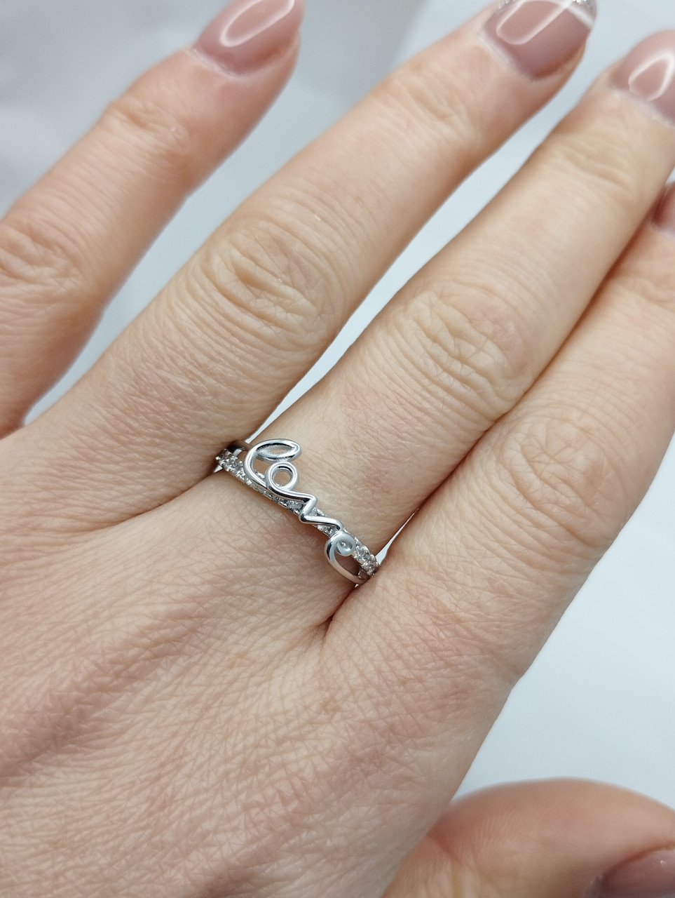 Срібне кільце love Ukr-gold - Зображення 2