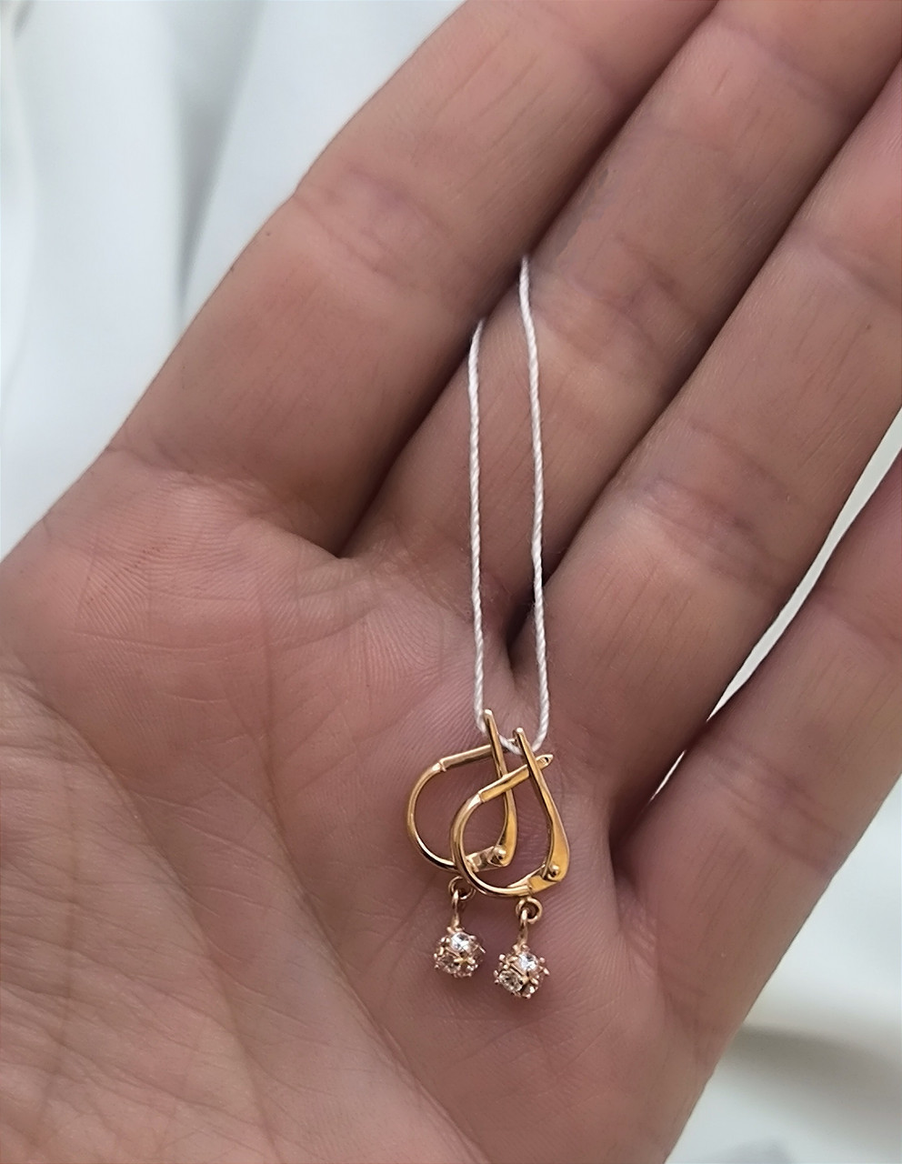 Золоті сережки 585 проби Ukr-gold.com - Зображення 3