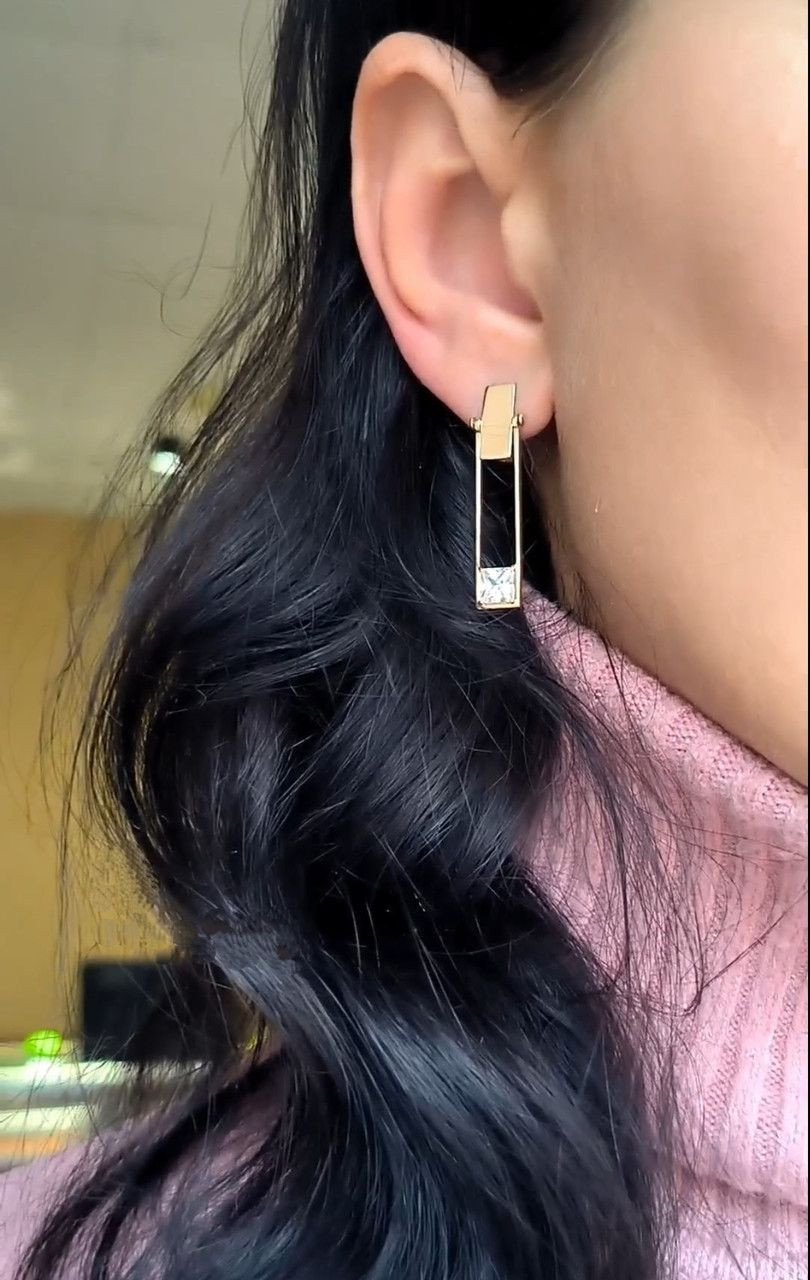 Золоті сережки 585 проби - Зображення 5