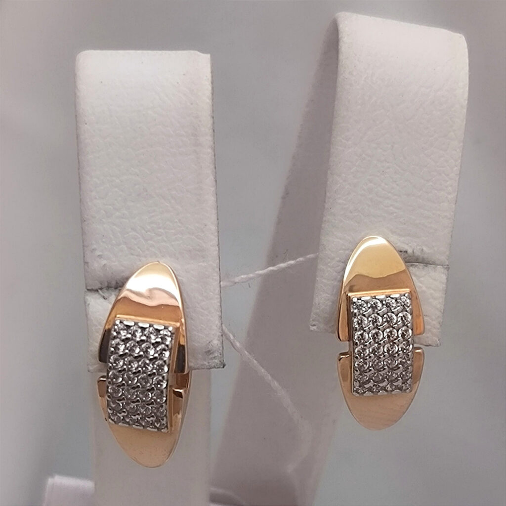 Золоті сережки 585 проби Ukr-gold.com