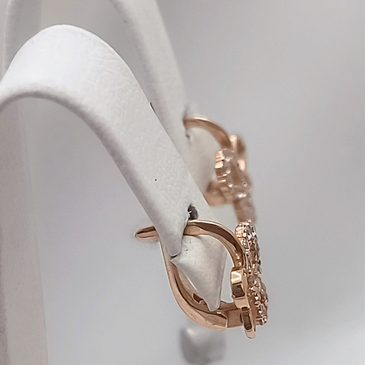 Золоті сережки метелики з цирконієм сережки метелики 5158430 - Зображення 6