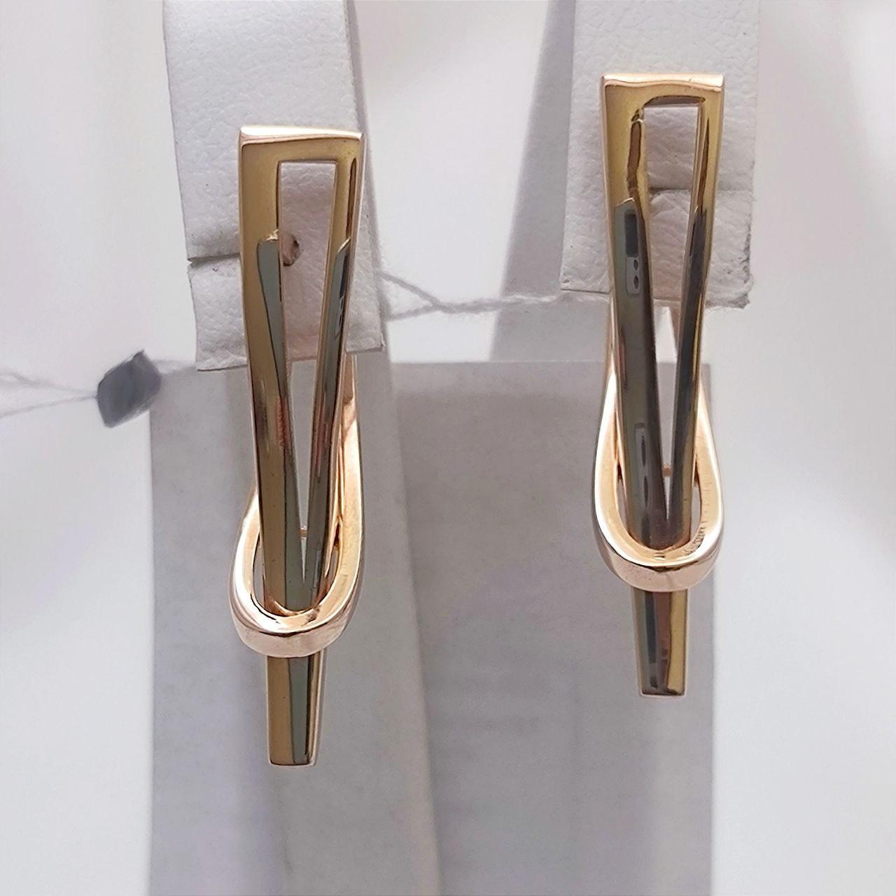 Золоті сережки 585 проби - Зображення 6