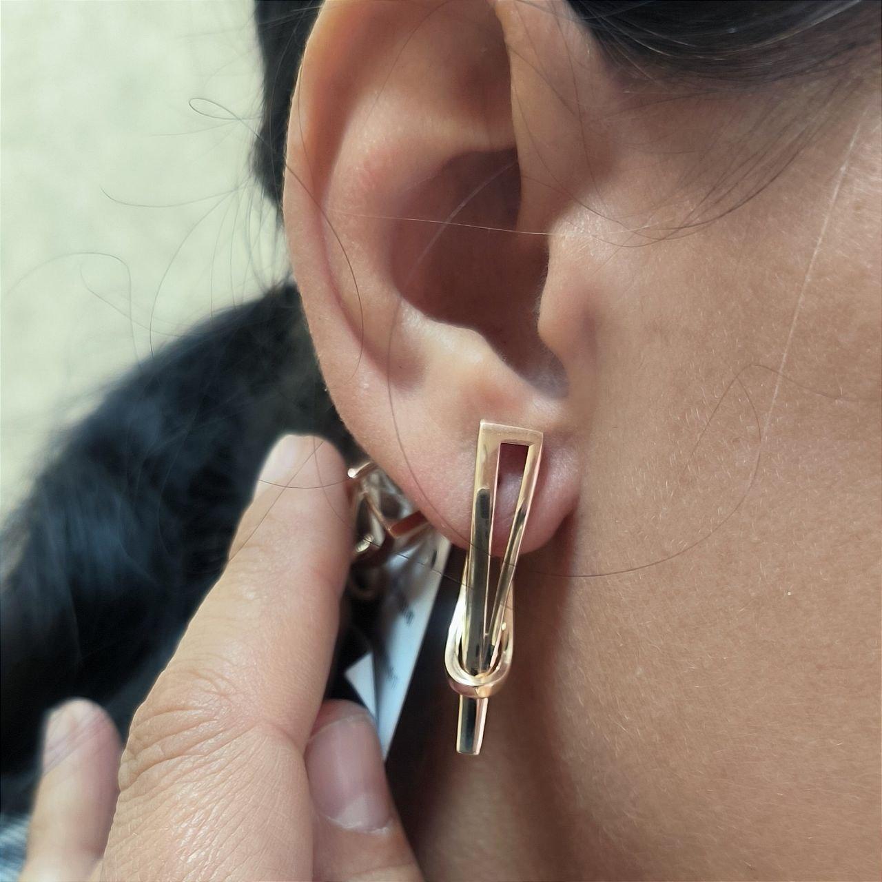 Золоті сережки 585 проби - Зображення 7