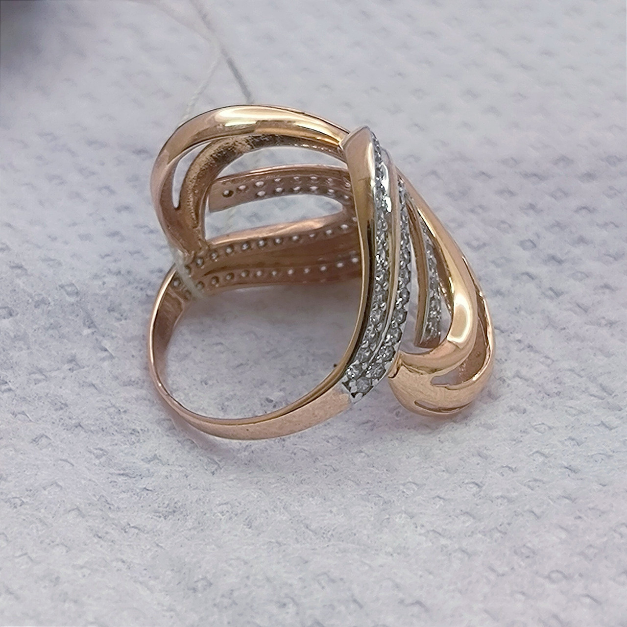 Золота жіноча каблучка 585 проби - Зображення 5