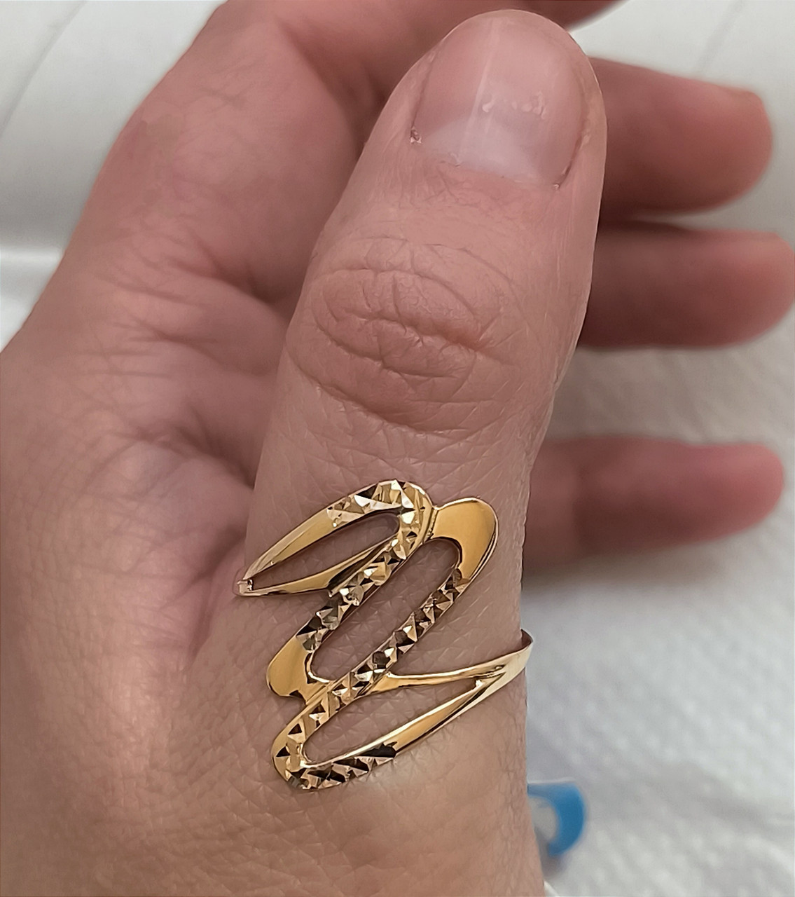 Золоте кільце 585 проби Ukr-gold.com - Зображення 3